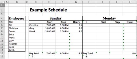 Staff Roster Template Excel Free – task list templates