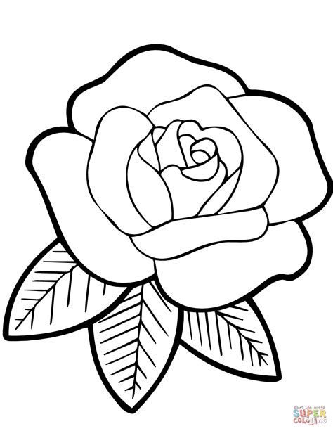 Stained Glass Rose coloring page | Free Printable Coloring ...