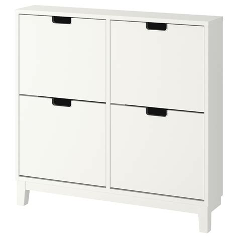 STÄLL Zapatero con 4 compartimentos, blanco, 96x90 cm   IKEA