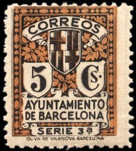 Stamp: Ayuntamiento de Barcelona  Spain   _BARCELONA  Mi ...