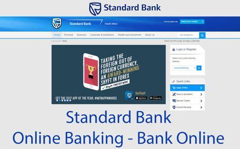 Standard Bank Online Banking   Bank Online With Standard bank | Online ...
