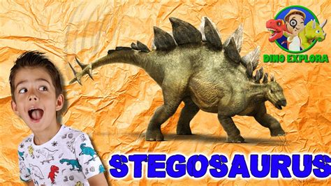 STEGOSAURUS | Dinosaurios para niños | vídeos educativos ...