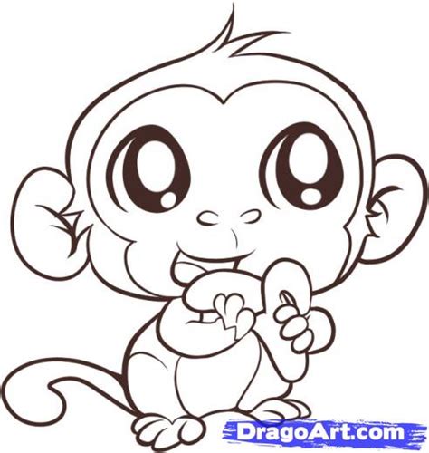 Step 5. How to Draw an Easy Monkey