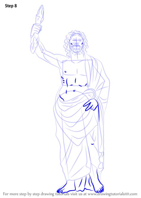 Step by Step How to Draw Zeus : DrawingTutorials101.com | Zeus drawing ...