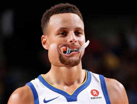 Steph Curry Loudly Chewing On Huge Wad Of Mouthguards