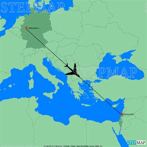 StepMap   Europa Israel   Landkarte für Welt