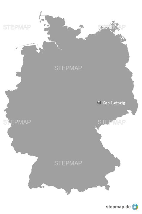 StepMap   Zoo Leipzig   Landkarte für Deutschland