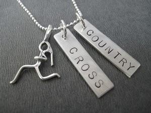 STERLING SILVER CROSS COUNTRY Necklace   2 Sterling Silver Pendants ...