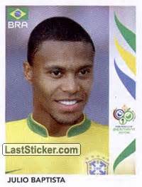 Sticker 388: Julio Baptista   Panini FIFA World Cup ...