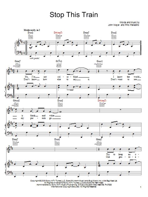 Stop This Train | Sheet Music Direct