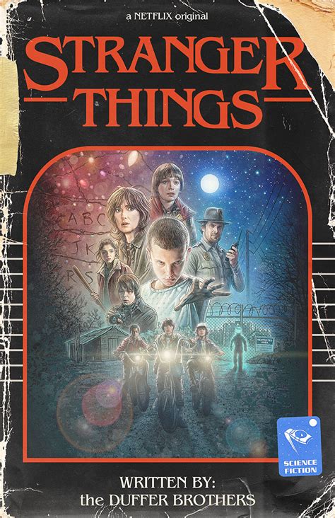 Stranger Things Vintage Book Cover Poster 11x17