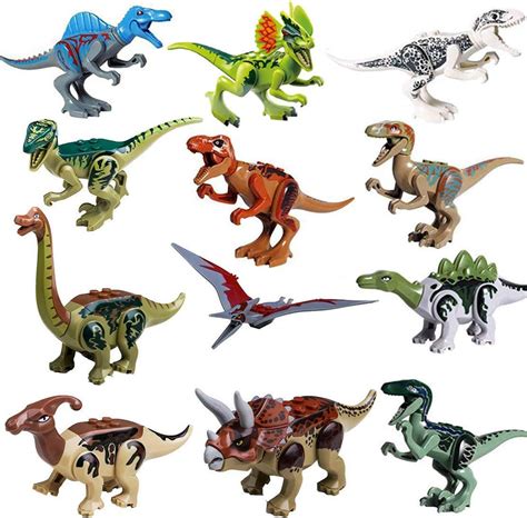 STSTECH Mini dinosaurio juego de juguete, bricolaje Dinos bloques de ...