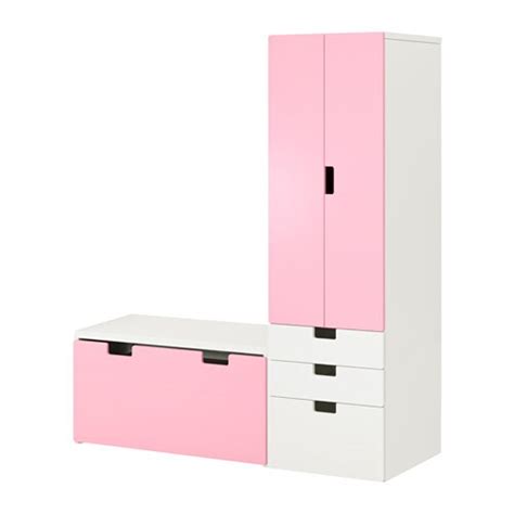 STUVA Comb almacenaje con banco   blanco/rosa   IKEA