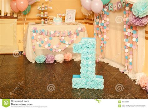 Stylish Birthday Decorations For Little Girl On Her First ...