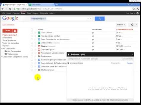 Subir archivos a Docs/Hojas de Cálculo Google Docs ...