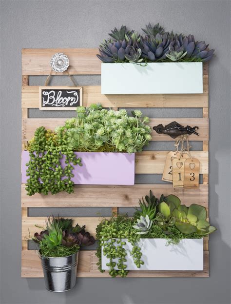 Succulent Garden Wood Pallet Board | Craft Warehouse