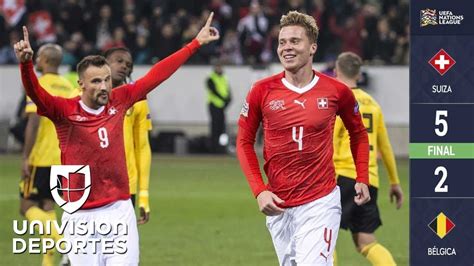 Suiza 5 – 2 Bélgica – Goles y Resumen – Liga A   Grupo 2 ...