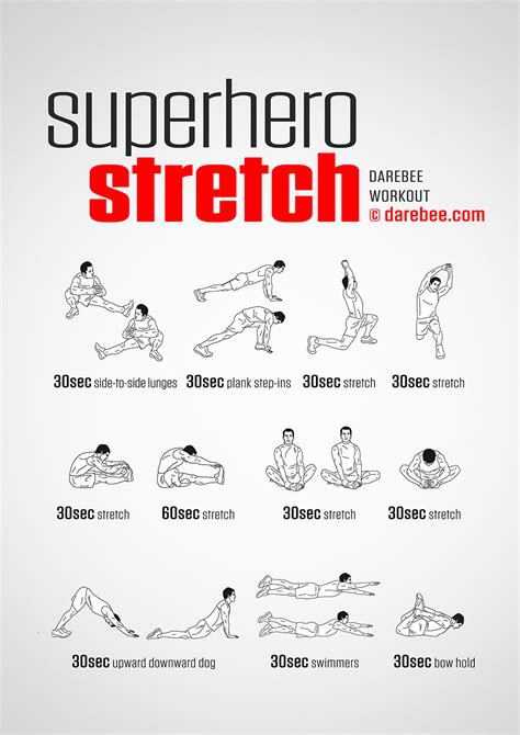 Superhero Stretch in 2020 | Evening workout, Workout ...