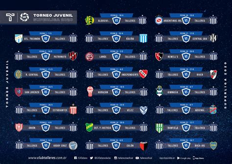 Superliga Juvenil ¡Descargá el fixture de Talleres! Club Atlético ...