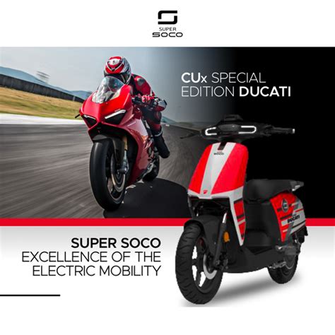 SuperSoco CUx Ducati Special Edition, lo scooter elettrico ...
