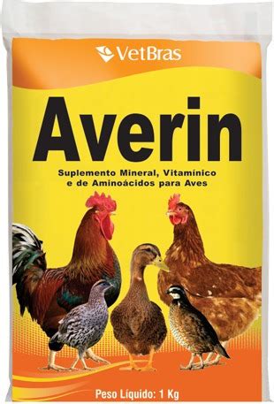 Suplemento Vitamínico Averin Aves Galinha Codorna Patos ...
