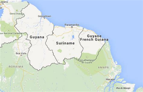 Surinam Mapa | superjoden