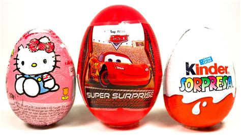Surprise Eggs Hello Kitty Cars2 Huevo kinder Sorpresa ...