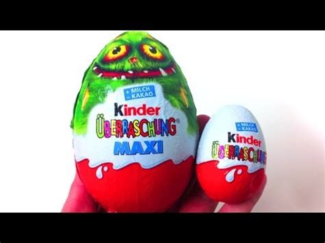 Surprise Eggs Kinder Surprise MAXI Huevo Kinder   YouTube