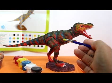 T Rex Dinosaur toy painting with watercolors | Dinosaurio ...