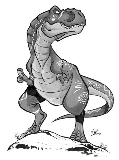 T Rex   Mariana Moreno | Dinosaur illustration, Dinosaur drawing ...