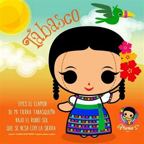 Tabasco | Muñecas mexicanas, Arte popular mexicano y Folklore mexicano