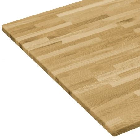 Tablero de mesa rectangular madera maciza roble 23 mm ...