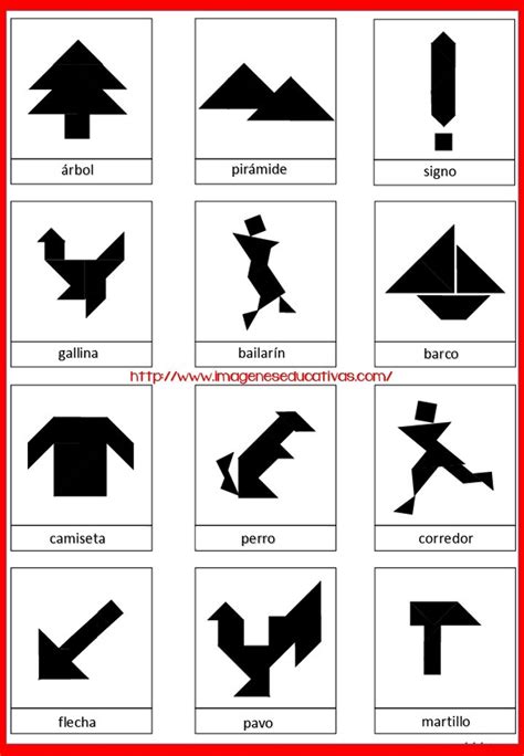 Tangram Figuras para imprimir  16    Imagenes Educativas