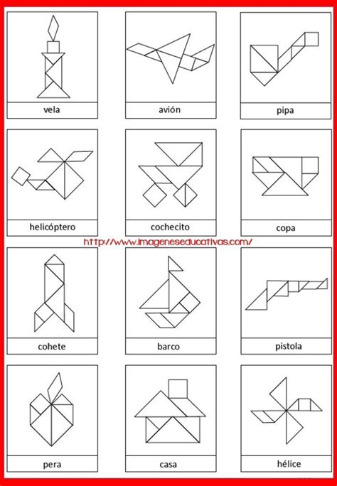 Tangram Figuras para imprimir plantillas incluidas ...