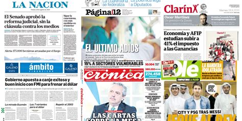 Tapas de los principales diarios nacionales de este viernes 28 de ...