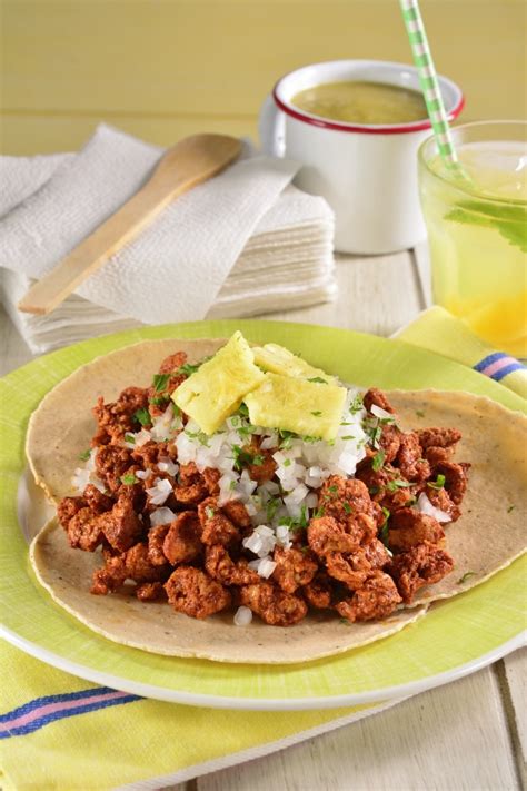 Taquitos de Carne de Soya al Pastor