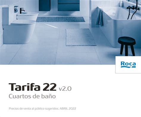 Tarifa Roca 2022: catálogo completo de productos