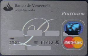 Tarjeta de Banco: Banco de Venezuela   Grupo Santander ...