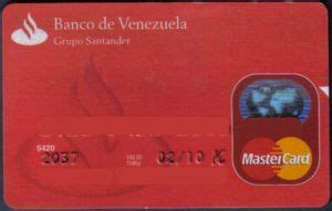 Tarjeta de Banco: Banco de Venezuela   Grupo Santander ...