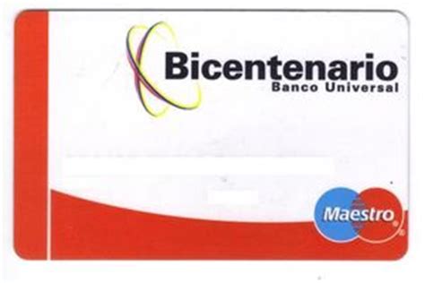 Tarjeta de Banco: Bicentenario  Banco Bicentenario ...