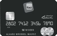 Tarjeta de Crédito Banco Itaú Itaú Mastercard Black Personal Bank ...
