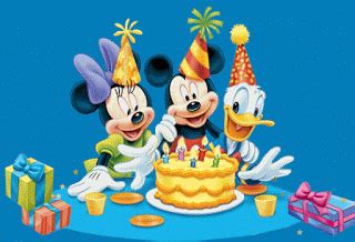 Tarjeta Disney felicitación de cumpleaños animada infantil.