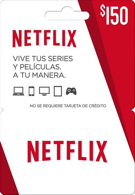 Tarjeta Netflix $150 MXN
