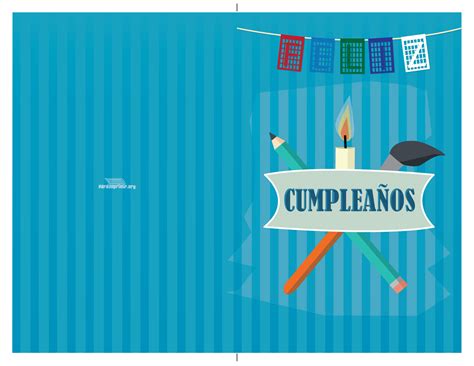 Tarjeta para imprimir de feliz cumpleaños