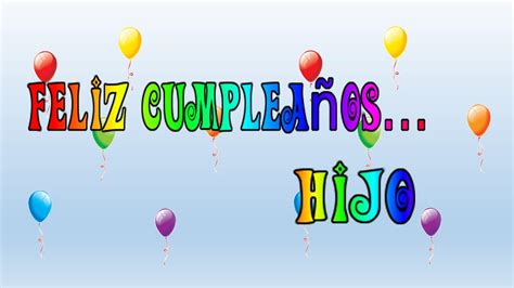 Tarjeta virtual animada de Feliz cumpleaños hijo   YouTube