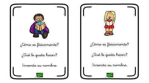 tarjetas descripciones niños 8 Orientación Andújar Recursos ...