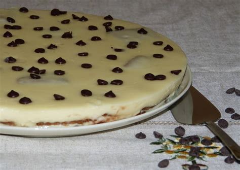 Tarta de chocolate blanco y queso  sin horno   con y sin ...