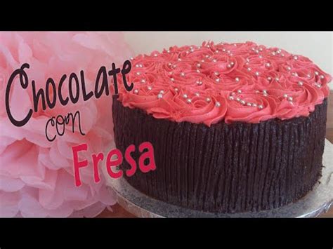 Tarta de chocolate con fresa receta fácil   YouTube