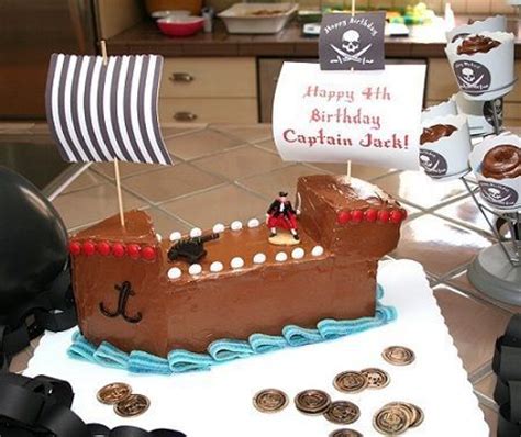 Tarta de cumpleaños de piratas
