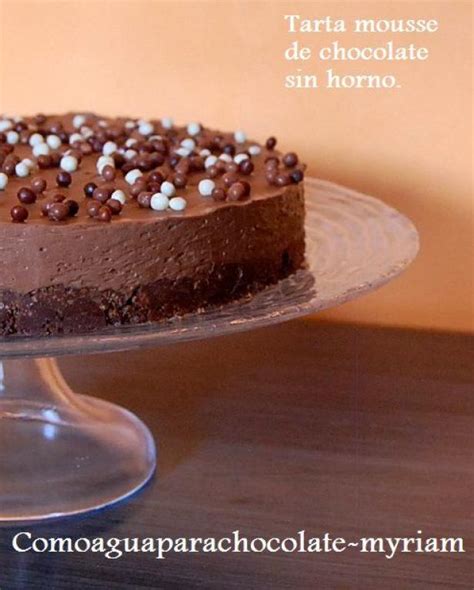 TARTA MOUSSE DE CHOCOLATE SIN HORNO | Comparterecetas.com